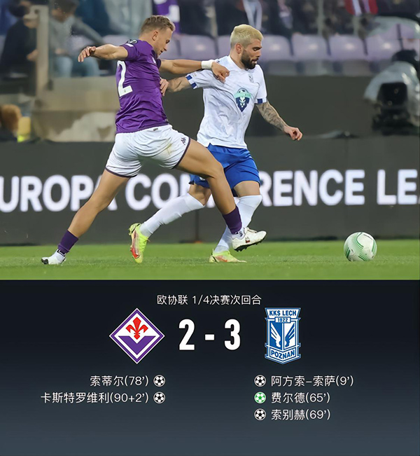 04月21日 欧会杯1/4决赛次回合 佛罗伦萨vs波兹南莱赫 全场录像