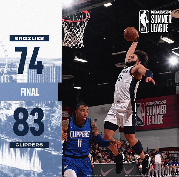 07月13日 NBA夏季联赛 快船vs灰熊 全场录像