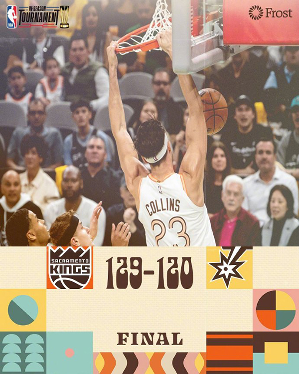 11月18日 NBA季中锦标赛 国王vs马刺 全场录像
