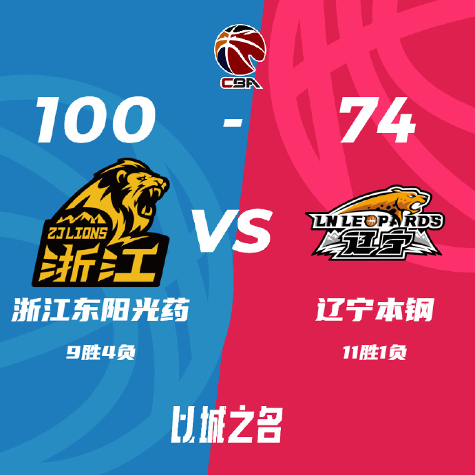 CBA录像回顾战况:广厦100-74辽宁 孙铭徽26+6+11 胡金秋16+12
