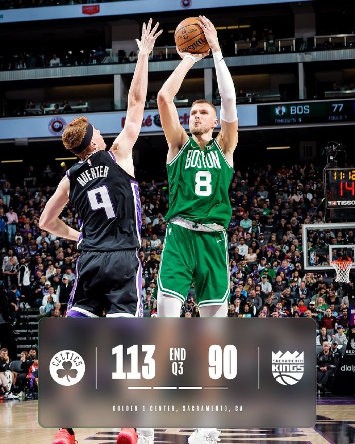 NBA录像回顾战况:绿军144-119国王 怀特28+7 波津24+9+6帽 獭兔伤缺