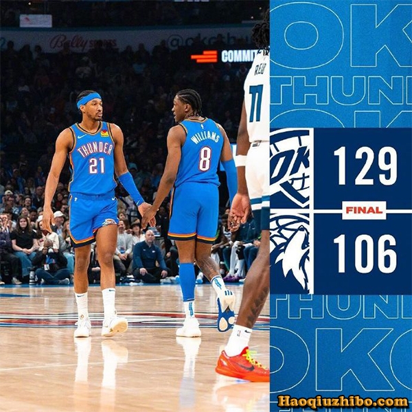 12月27日 NBA常规赛 森林狼vs雷霆 全场录像