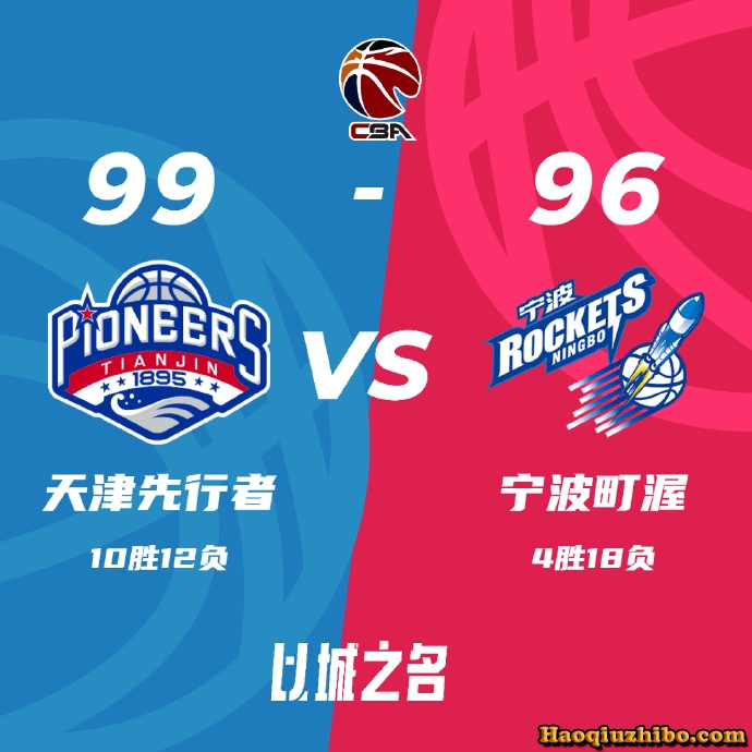 12月27日 CBA常规赛 天津vs宁波 全场录像