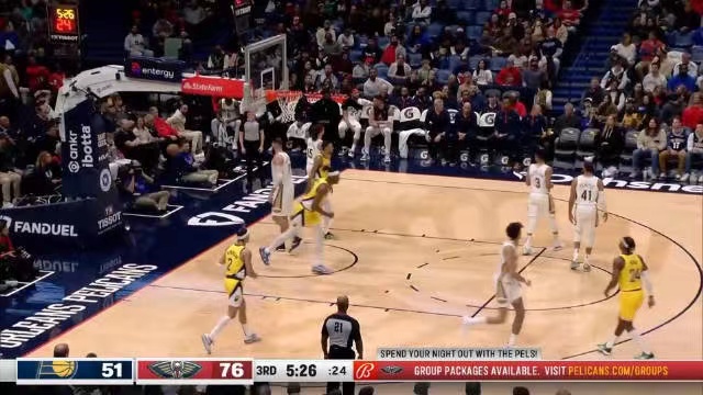 2022.12.27NBA全场录像回放 步行者vs鹈鹕