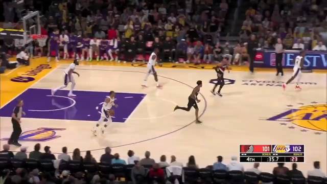 2022.10.24NBA录像回放 开拓者vs湖人 免费更新
