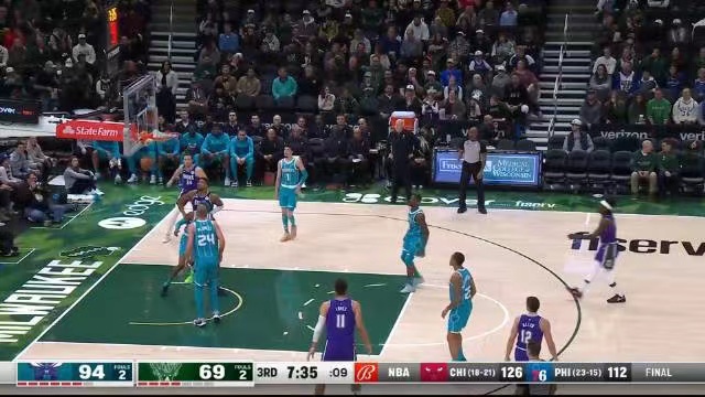 2023.1.7NBA录像回放 黄蜂vs雄鹿 免费更新